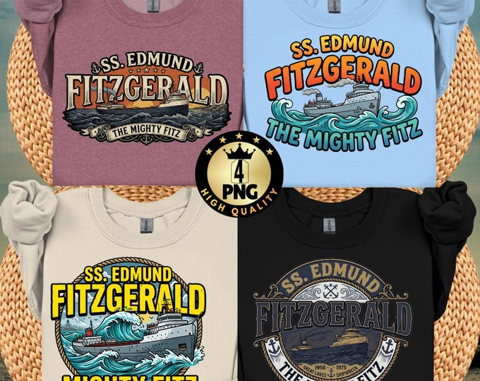 Men Women Mighty Fitz Lake Superior Ss Edmund Fitzgerald Heritage Viral Png Maritime Png Memorial Png Digital Download