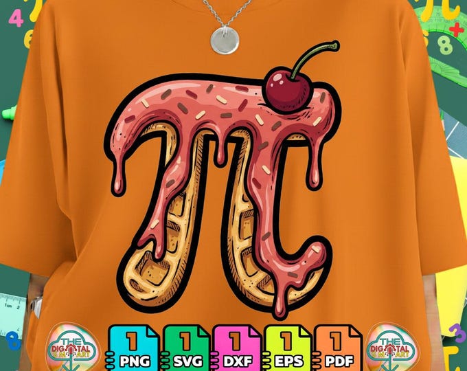 Funny Ice Cream Pi Day Math Dessert Lovers Men Women Girls Png Svg Digital