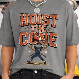 Funny Baseball Skeleton Hoist the Cone PNG SVG (Digital Download) image 2