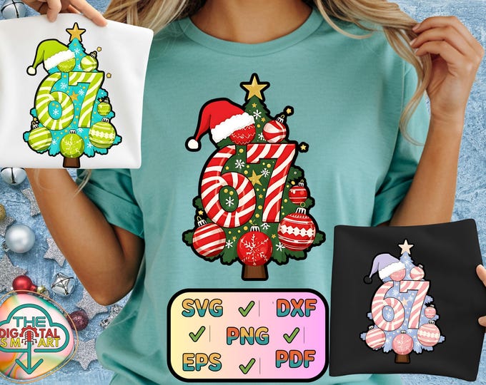 67 Christmas Tree Candy Cane Png Funny Holiday Meme Svg Brainrot Digital Art