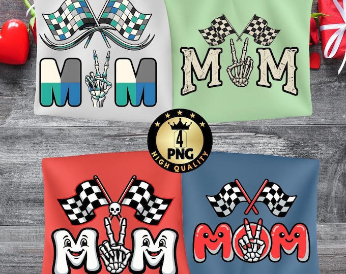Mama of The Bad to The Bone 2nd Birthday Png,funny Skull Retro Skeleton Peace Hand Mom Birthday Shirt Design Digital Download