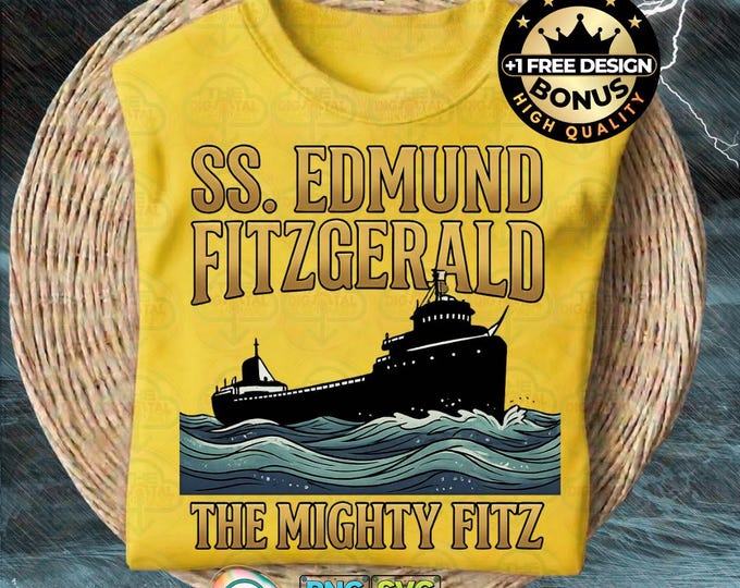 edmund Fitzgerald Lake Superior Funny Quote Png Viral Svg Retro Gift Meme Digital Download