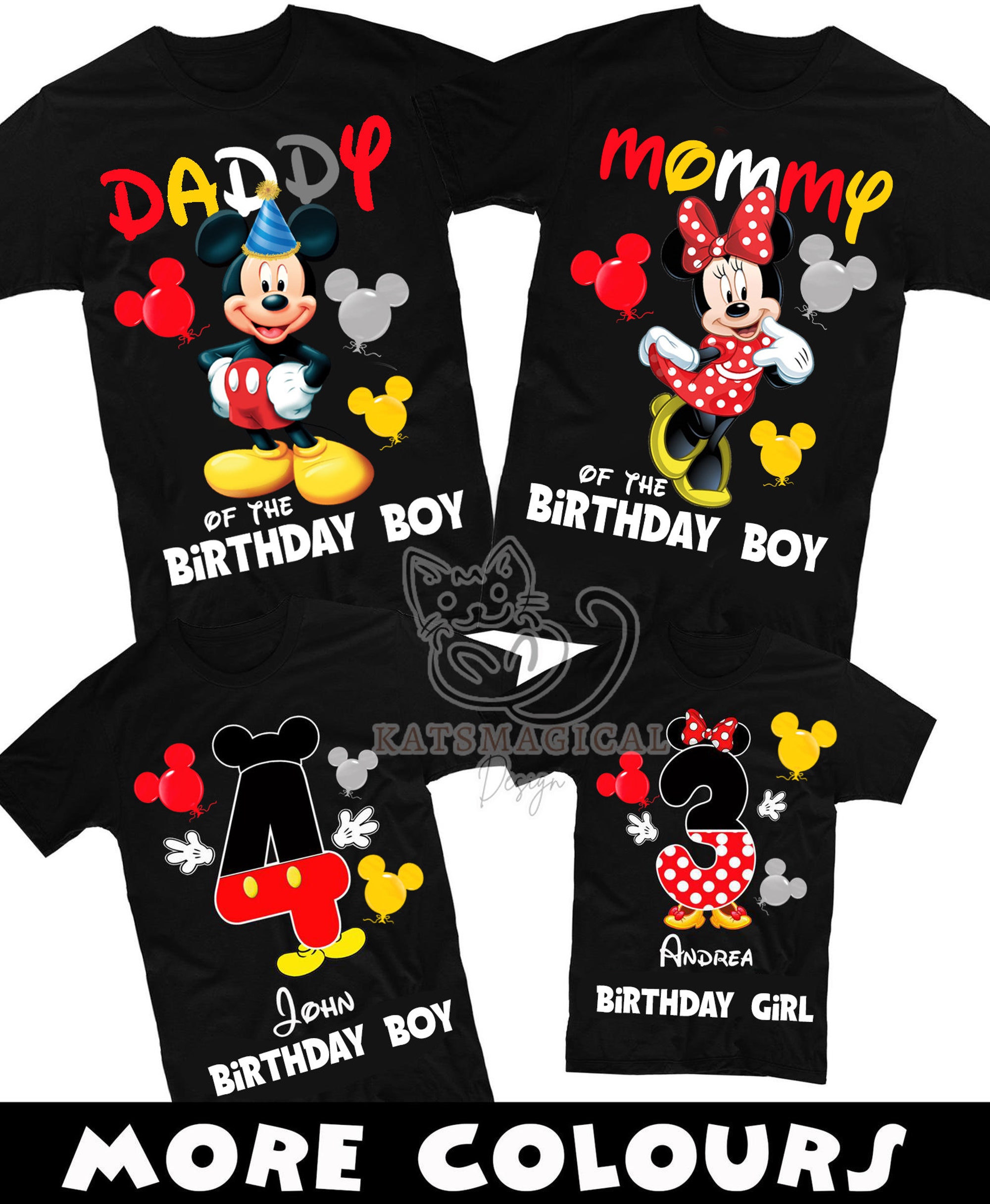 Discover Mickey Minnie mouse family birthday shirt, Family matching shirt, Disney birthday party shirt, Personalized birthday shirt, birthday tee
