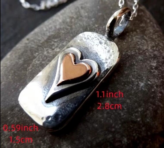 Funky Retro two layer heart design. - image 3