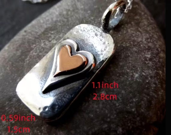 Funky Retro two layer heart design. - image 6