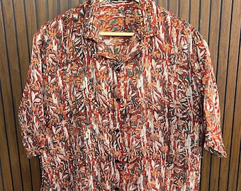 Velitto.co Kalamkari Print,Men's Shirt ,Natural dyed ,block print