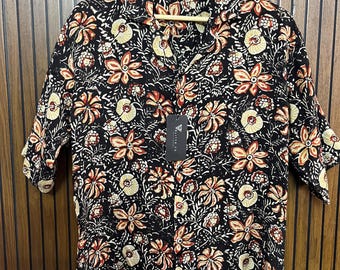 Velitto.co Handmade Kalamkari Muslin Shirt | Natural dyed |  Hand Block Print | Gift for Him