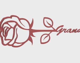 Rosa de pie de la abuela, regalo para el Día de la Madre