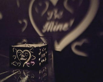 Caja de sombras para velas temáticas personalizadas - Vitrina de luz personalizada - Regalo
