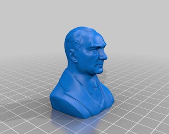 Busto de Atatürk impreso en 3D