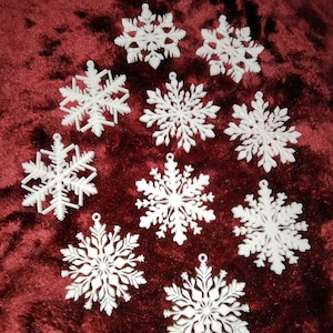 Decoración navideña personalizada con copos de nieve, impresión 3D. Adornos navideños personalizados para el árbol de Navidad, decoración familiar de invierno.