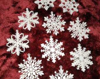 Decoración navideña personalizada con copos de nieve, impresión 3D. Adornos navideños personalizados para el árbol de Navidad, decoración familiar de invierno.