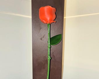 Caja de recuerdo de rosas impresa en 3D, regalo personalizado de San Valentín para su esposa, dama de honor, amor
