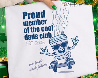Retro Cool Dads Club Shirt Design PNG SVG,Personalized Dad Est Date Graphic,Funny Fatherhood Still Cool Just Tired Tee,New Dad gift Digital