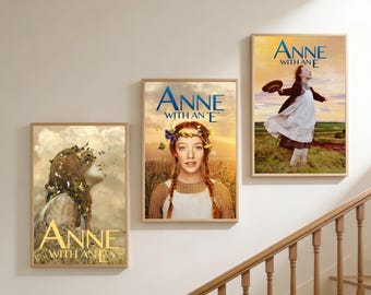 Póster, Arte mural literario, Impresión de Ana de las Tejas Verdes