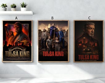 Tulsa King Movie Poster | Frameless Canvas Wall Art | Home Office Decor | Thoughtful Gift Option