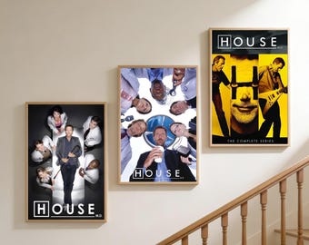 Póster de House, M.D. / Lienzo decorativo sin marco para pared / Decoración para el hogar y la oficina / Opción de regalo original