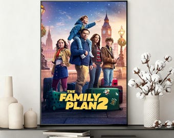 Póster de la película "Plan Familiar" / Lienzo decorativo sin marco / Decoración para el hogar y la oficina / Regalo ideal
