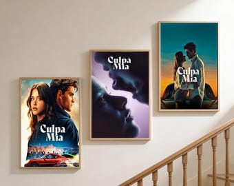 Póster de la película "My Fault" / Lienzo decorativo sin marco / Decoración para el hogar y la oficina / Opción de regalo original