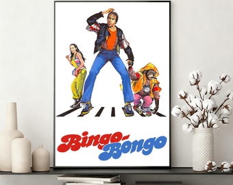 Póster de la película Bingo Bongo, lienzo para pared, decoración para el hogar y la oficina, regalo ideal.