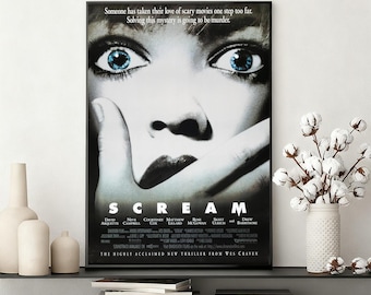 Póster de la película Scream / Lienzo decorativo sin marco / Decoración para el hogar y la oficina / Regalo ideal