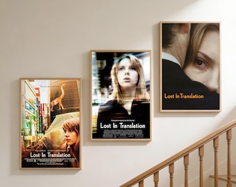 Póster de la película Lost in Translation / Lienzo decorativo sin marco para pared / Decoración del hogar