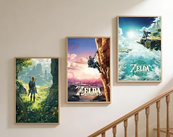 The Legend of Zelda Poster | Frameless Canvas Wall Art | Home Office Decor | Thoughtful Gift Option