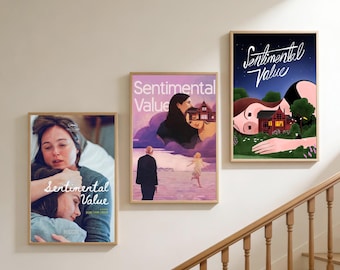 Póster de película con valor sentimental / Lienzo decorativo sin marco para pared / Decoración para el hogar y la oficina / Opción de regalo original