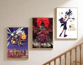 Póster de The Owl House / Lienzo decorativo sin marco / Decoración para el hogar y la oficina / Opción de regalo original