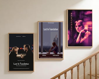 Póster de la película Lost in Translation / Lienzo decorativo sin marco para pared / Decoración del hogar