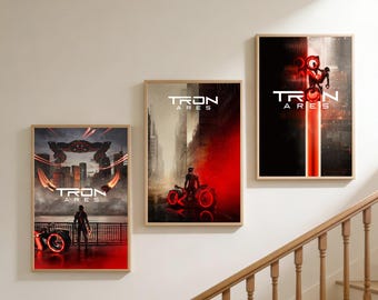 Póster de la película Tron Ares / Lienzo decorativo sin marco para pared / Decoración del hogar