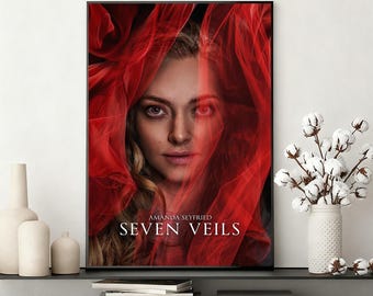 Póster de la película "Siete Velos" / Lienzo sin marco para pared / Decoración para el hogar y la oficina / Regalo ideal