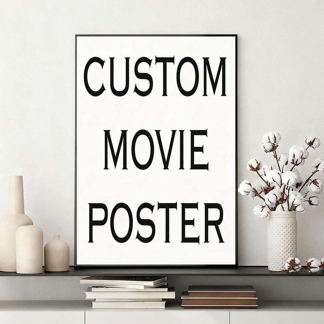 Custom Movie Poster | Personalized Canvas Wall Art Decor - Etsy