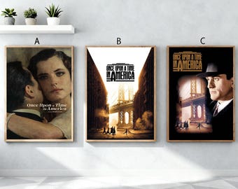 Póster de la película Érase una vez en América / Arte mural en lienzo