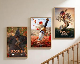 Póster de la película David / Lienzo sin marco para pared / Decoración para el hogar y la oficina / Regalo ideal