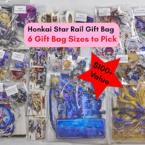Caja de regalo Honkai Star Rail, sin repeticiones, paquete de regalo grande, bolsa de regalo HSR, cesta de regalo Honkai Star Rail, Blade, Sunday, Mydei, Aventurina
