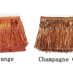 YYCRAFT 6 Wide Tinsel Fringe Tinsel Trim Dance Costume Fringe Trimming 10 Yard zdjęcie 10