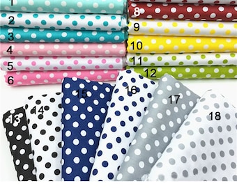 YYCRAFT Polka Dots Cotton Fabric By the Yard-U Pick