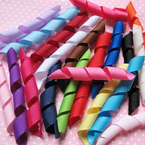 120 pcs Precut 3/8&quot; Grosgrain Korker Ribbon-Mix Color RB058