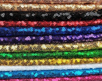 YYCRAFT Sequin & Mesh Fabric By the Yard-U PICK