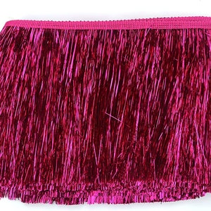 YYCRAFT 6 Wide Tinsel Fringe Tinsel Trim Dance Costume Fringe Trimming 10 Yard zdjęcie 4