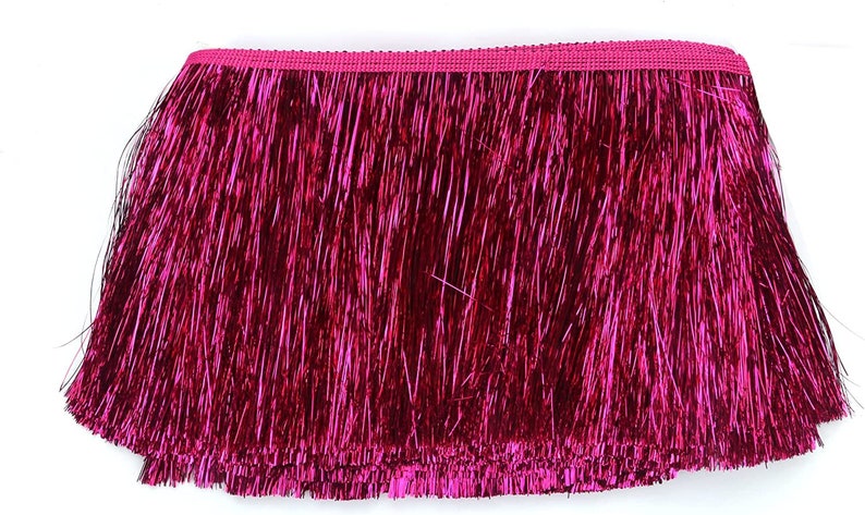 YYCRAFT 6 Wide Tinsel Fringe Tinsel Trim Dance Costume Fringe Trimming 10 Yard zdjęcie 4