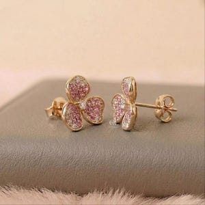 Three Petal Flower Earrings