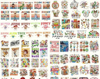 Toy Story Characters Bundle PNG, Woody Buzz Jessie Digital Clipart, You’ve Got a Friend in Me