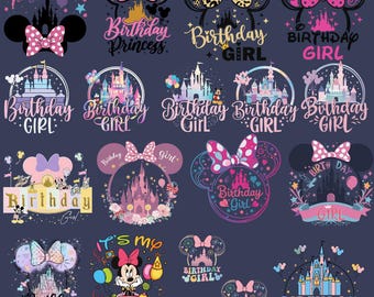 Zestaw urodzinowy Min-nie Castle w formacie PNG – urocze projekty na przyjęcie dla księżniczek, do pobrania w wersji cyfrowej