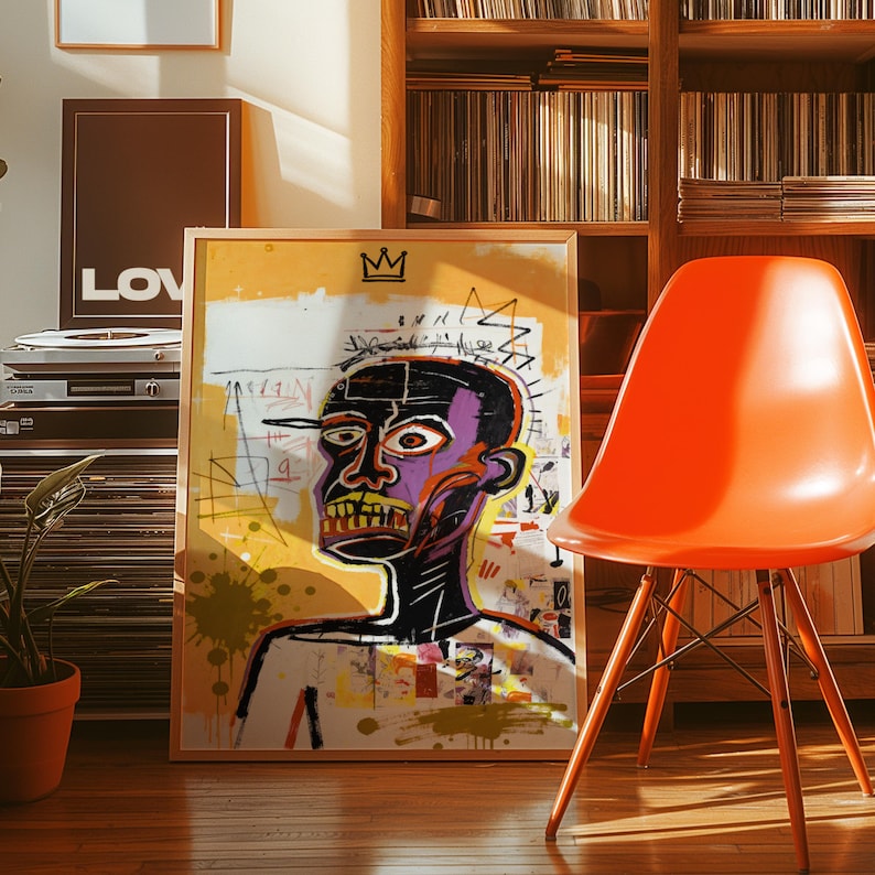 Basquiat Art Print - Jean Michel Basquiat style exhibition print