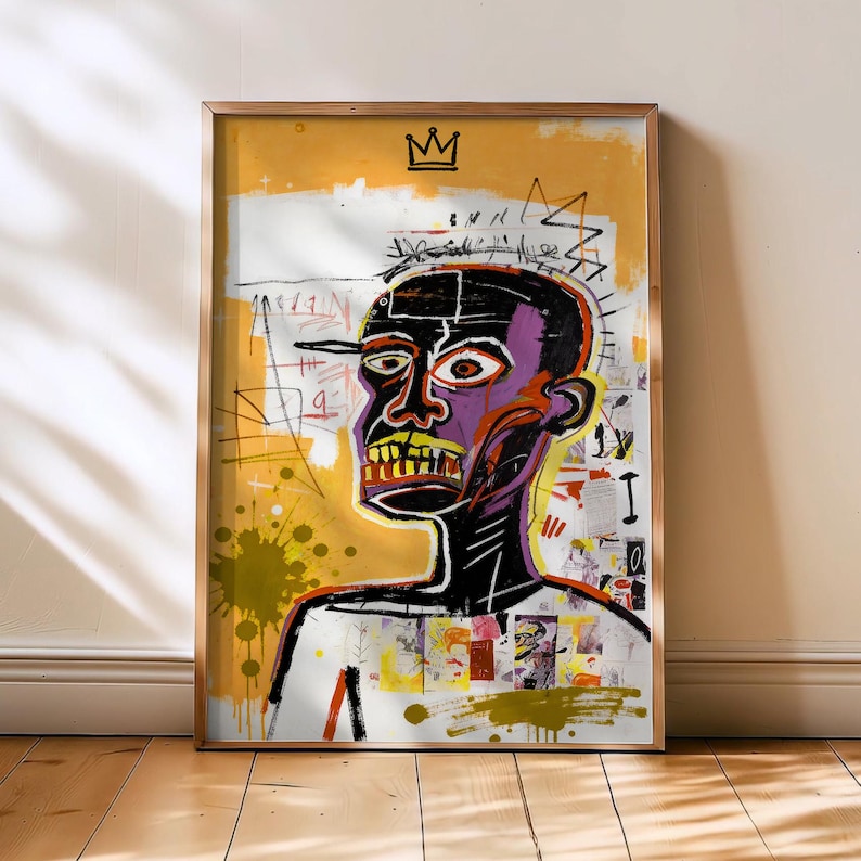 Basquiat Art Print - Jean Michel Basquiat style exhibition print