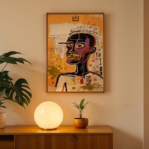 Basquiat Art Print - Jean Michel Basquiat style exhibition print