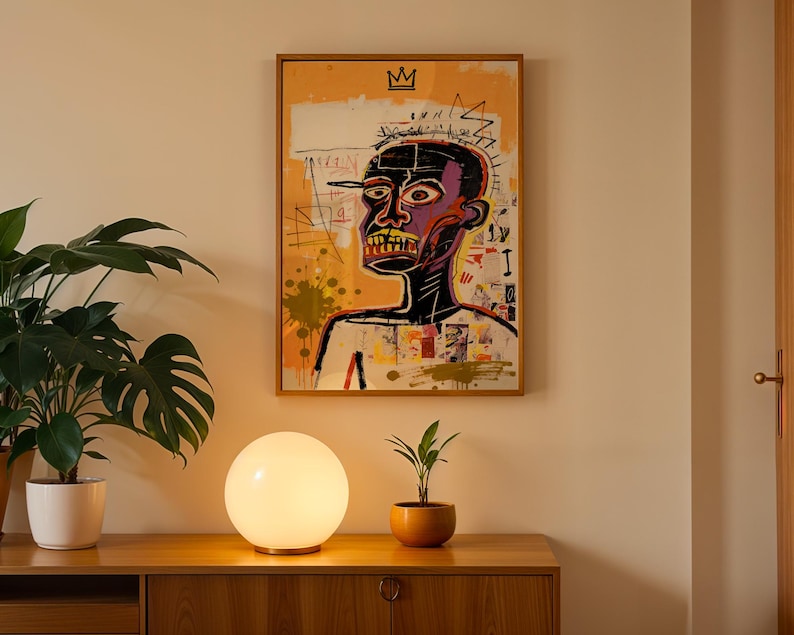 Basquiat Art Print - Jean Michel Basquiat style exhibition print