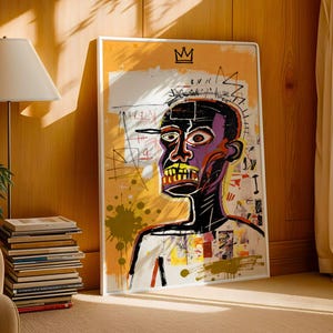 Basquiat Art Print - Jean Michel Basquiat style exhibition print
